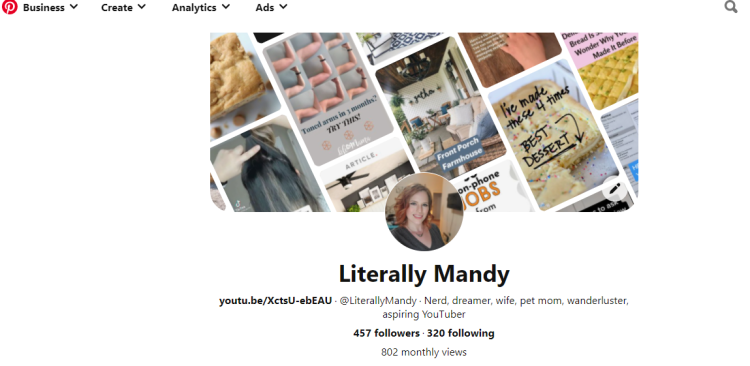 Pinterest Business Page